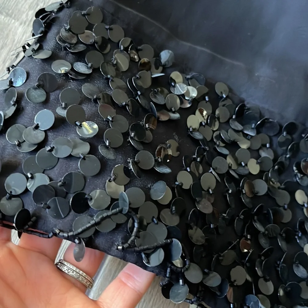 NWOT Milly beaded black dress - Picture 9 of 14